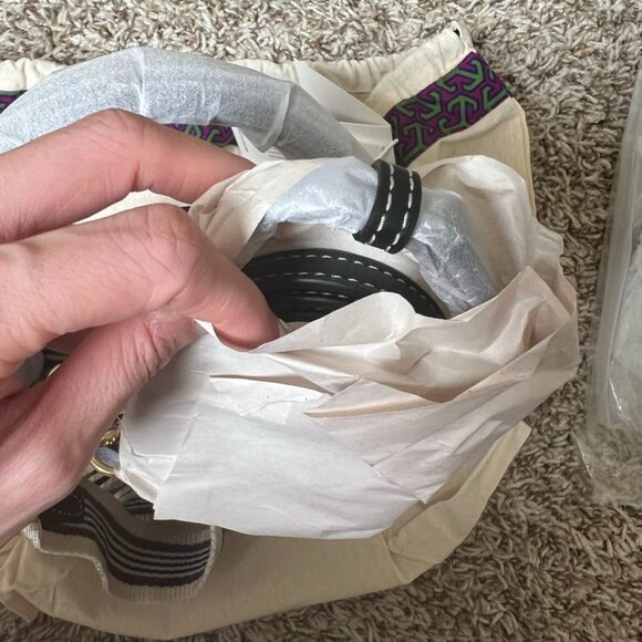 Tory Burch Petite Lee Radziwill Double Bag Tiger Eye - Picture 7 of 11